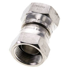 Rechte Verloopnippel G3/4'' Binnendraad Hoge Druk RVS 60° Conus 175bar Hydrauliek