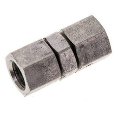 Rechte Verloopnippel G1/8'' Binnendraad Hoge Druk RVS 60° Conus 575bar Hydrauliek