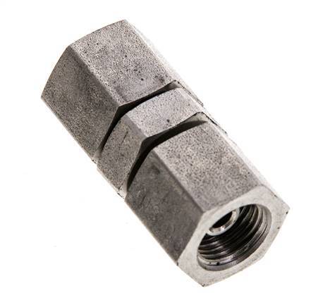 Rechte Verloopnippel G1/8'' Binnendraad Hoge Druk RVS 60° Conus 575bar Hydrauliek