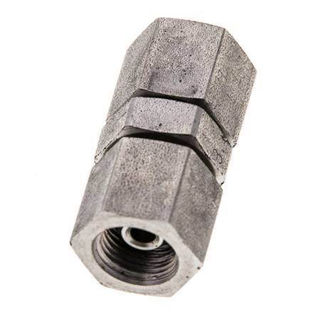 Rechte Verloopnippel G1/8'' Binnendraad Hoge Druk RVS 60° Conus 575bar Hydrauliek