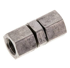 Rechte Verloopnippel G1/8'' Binnendraad Hoge Druk RVS 60° Conus 575bar Hydrauliek