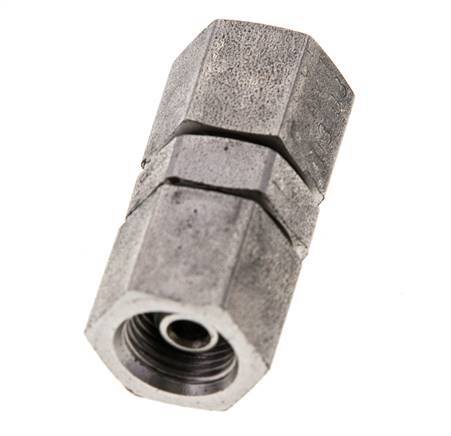 Rechte Verloopnippel G1/8'' Binnendraad Hoge Druk RVS 60° Conus 575bar Hydrauliek