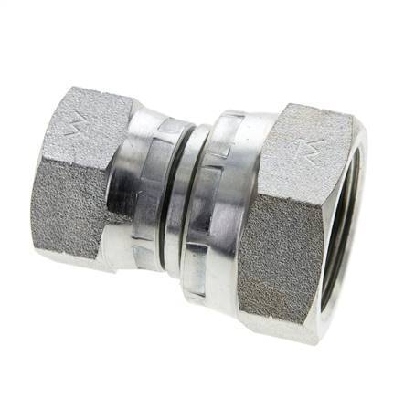 Rechte Verloopnippel G3/4 '' X G1 '' Binnendraad Hoge Druk Staal 60° Conus 150bar Hydrauliek