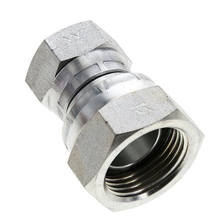 Rechte Verloopnippel G3/4 '' X G1 '' Binnendraad Hoge Druk Staal 60° Conus 150bar Hydrauliek