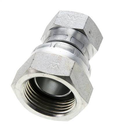 Rechte Verloopnippel G3/4 '' X G1 '' Binnendraad Hoge Druk Staal 60° Conus 150bar Hydrauliek