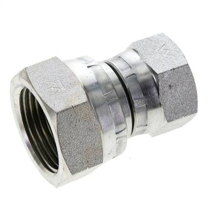 Rechte Verloopnippel G3/4 '' X G1 '' Binnendraad Hoge Druk Staal 60° Conus 150bar Hydrauliek