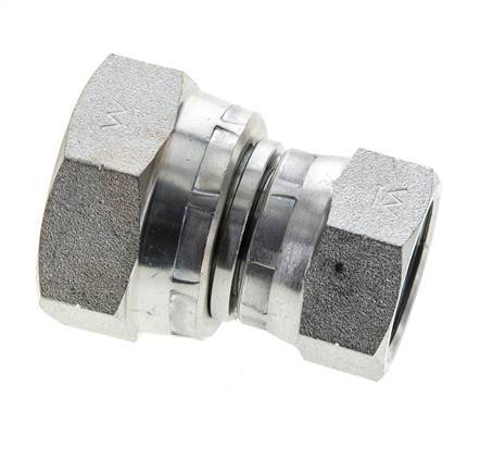 Rechte Verloopnippel G3/4 '' X G1 '' Binnendraad Hoge Druk Staal 60° Conus 150bar Hydrauliek