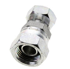 Rechte Verloopnippel G3/8 '' X G1/2 '' Binnendraad Hoge Druk Staal 60° Conus 300bar Hydrauliek