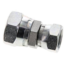 Rechte Verloopnippel G3/8 '' X G1/2 '' Binnendraad Hoge Druk Staal 60° Conus 300bar Hydrauliek