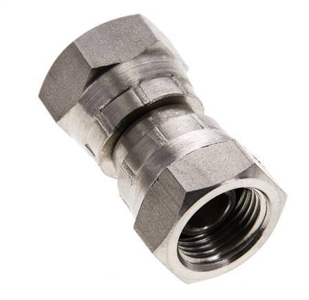 Rechte Verloopnippel G3/8 '' Binnendraad Hoge Druk RVS 60° Conus 425bar Hydrauliek