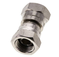 Rechte Verloopnippel G3/8 '' Binnendraad Hoge Druk RVS 60° Conus 425bar Hydrauliek