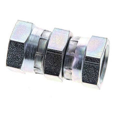 Rechte Verloopnippel G3/8'' Binnendraad Hoge Druk Staal 60° Conus 425bar Hydrauliek
