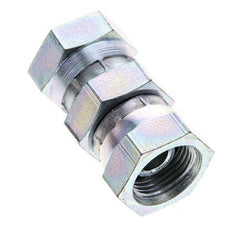 Rechte Verloopnippel G3/8'' Binnendraad Hoge Druk Staal 60° Conus 425bar Hydrauliek