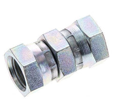 Rechte Verloopnippel G3/8'' Binnendraad Hoge Druk Staal 60° Conus 425bar Hydrauliek