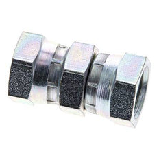 Rechte Verloopnippel G3/8'' Binnendraad Hoge Druk Staal 60° Conus 425bar Hydrauliek
