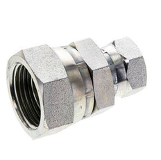 Rechte Verloopnippel G1/2 '' X G1 '' Binnendraad Hoge Druk Staal 60° Conus 150bar Hydrauliek