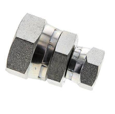 Rechte Verloopnippel G1/2 '' X G1 '' Binnendraad Hoge Druk Staal 60° Conus 150bar Hydrauliek