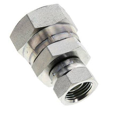 Rechte Verloopnippel G1/2 '' X G1 '' Binnendraad Hoge Druk Staal 60° Conus 150bar Hydrauliek