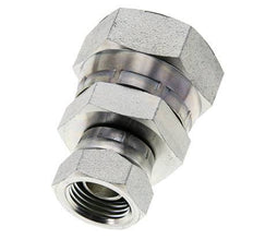 Rechte Verloopnippel G1/2 '' X G1 '' Binnendraad Hoge Druk Staal 60° Conus 150bar Hydrauliek