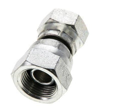 Rechte Verloopnippel G1/4 '' X G3/8 '' Binnendraad Hoge Druk Staal 60° Conus 425bar Hydrauliek