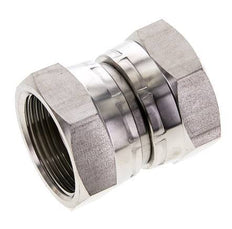 Rechte Verloopnippel G1 1/4'' Binnendraad Hoge Druk RVS 60° Conus 150bar Hydrauliek