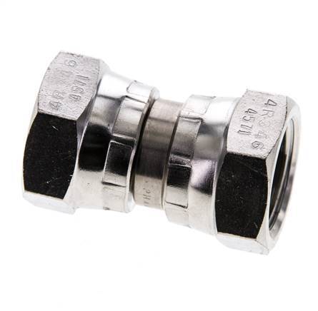Rechte Verloopnippel G1/2'' Binnendraad Hoge Druk RVS 60° Conus 300bar Hydrauliek