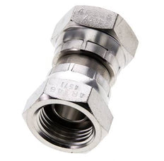 Rechte Verloopnippel G1/2'' Binnendraad Hoge Druk RVS 60° Conus 300bar Hydrauliek