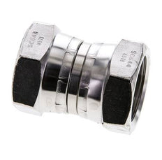 Rechte Verloopnippel G1'' Binnendraad Hoge Druk RVS 60° Conus 150bar Hydrauliek