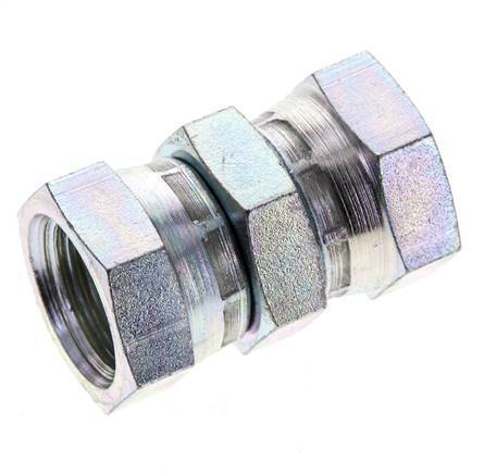 Rechte Verloopnippel G1/2'' Binnendraad Hoge Druk Staal 60° Conus 300bar Hydrauliek