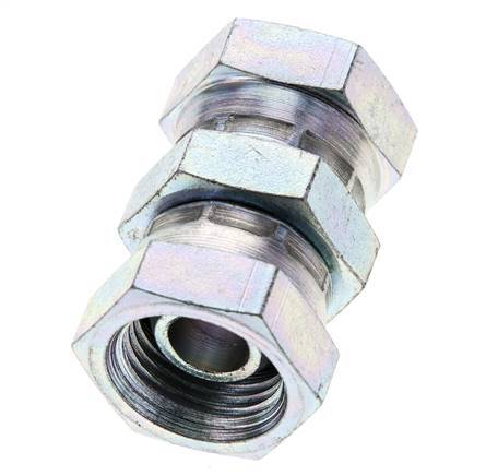 Rechte Verloopnippel G1/2'' Binnendraad Hoge Druk Staal 60° Conus 300bar Hydrauliek