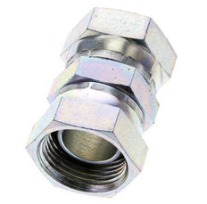 Rechte Verloopnippel G1'' Binnendraad Hoge Druk Staal 60° Conus 150bar Hydrauliek