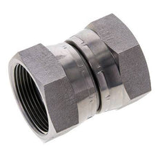 Rechte Verloopnippel G1 1/2'' Binnendraad Hoge Druk Staal 60° Conus 125bar Hydrauliek