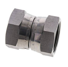 Rechte Verloopnippel G1 1/2'' Binnendraad Hoge Druk Staal 60° Conus 125bar Hydrauliek