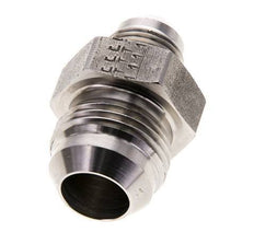 JIC Dubbele Verloopnippel UNF 3/4''-16 X UN 1-1/16''-12 RVS 210bar