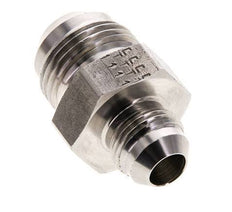 JIC Dubbele Verloopnippel UNF 3/4''-16 X UN 1-1/16''-12 RVS 210bar