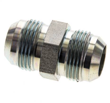 JIC Dubbele Nippel UN 1-3/16''-12 Staal 170bar