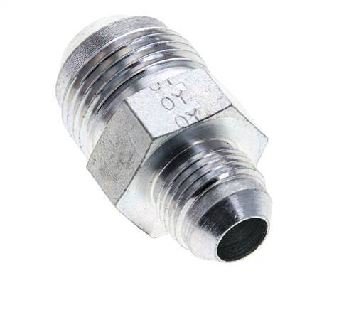 JIC Verloopnippel UNF 3/4''-16 X UN 1-1/16''-12 Staal 210bar