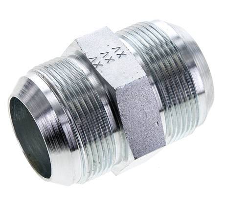 JIC Dubbele Nippel UN 1-7/8''-12 Staal 100bar