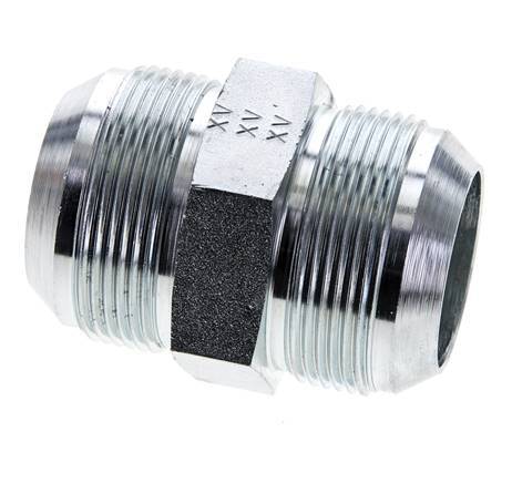 JIC Dubbele Nippel UN 1-7/8''-12 Staal 100bar