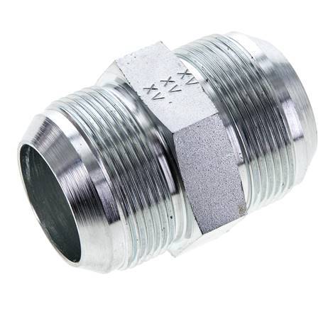 JIC Dubbele Nippel UN 1-7/8''-12 Staal 100bar