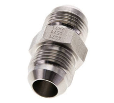 JIC Dubbele Nippel UNF 7/8''-14 RVS 210bar