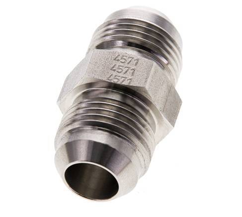 JIC Dubbele Nippel UNF 7/8''-14 RVS 210bar