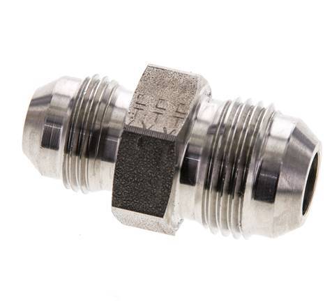 JIC Verloopnippel UNF 3/4''-16 X UNF 7/8''-14 RVS 210bar