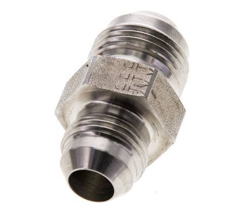 JIC Verloopnippel UNF 3/4''-16 X UNF 7/8''-14 RVS 210bar