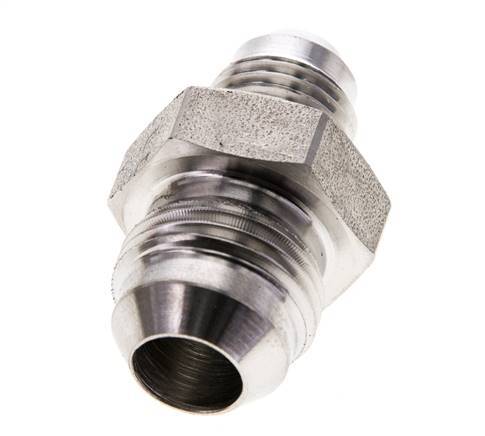 JIC Verloopnippel UNF 9/16''-18 X UNF 3/4''-16 RVS 275bar