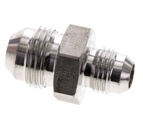 JIC Verloopnippel UNF 9/16''-18 X UNF 3/4''-16 RVS 275bar