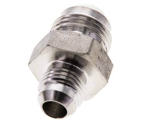 JIC Verloopnippel UNF 9/16''-18 X UNF 3/4''-16 RVS 275bar