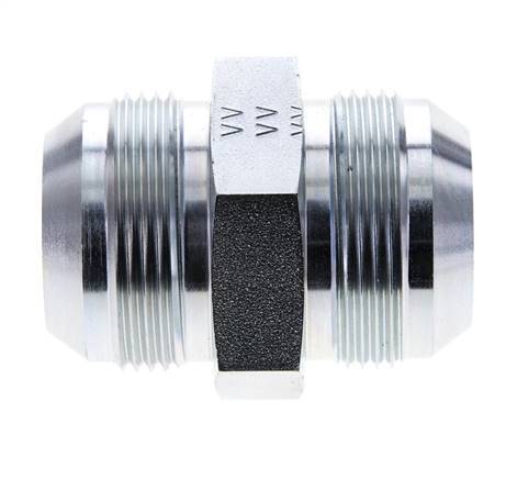 JIC Dubbele Nippel UN 1-5/8''-12 Staal 140bar