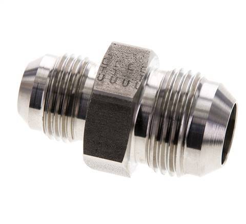 JIC Verloopnippel UNF 7/8''-14 X UN 1-1/16''-12 RVS 210bar