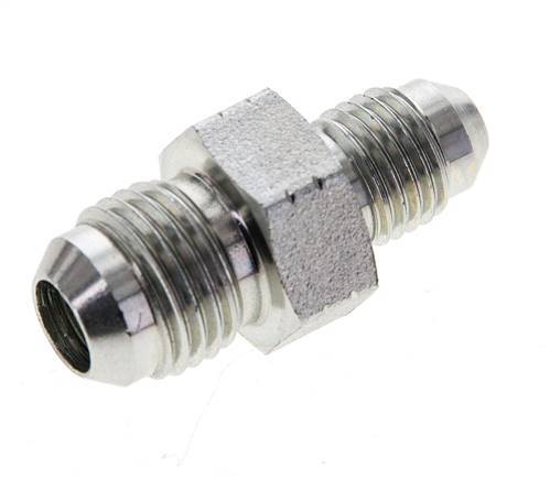 JIC Reducing Double Nipple UNF 7/16''-20 x UNF 9/16''-18 Steel 275bar (3863.75psi) [2 Pieces]